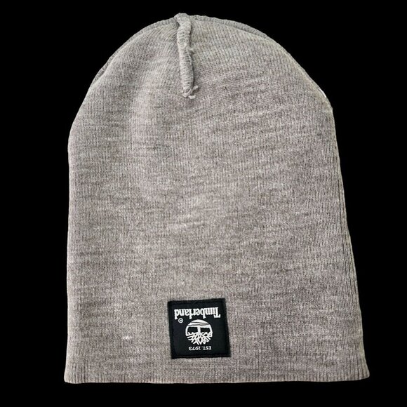 Timberland Double-layer Knit Beanie Soft Tan Acrylic Yarn Fold-up Cuff Unisex OS - Picture 6 of 7